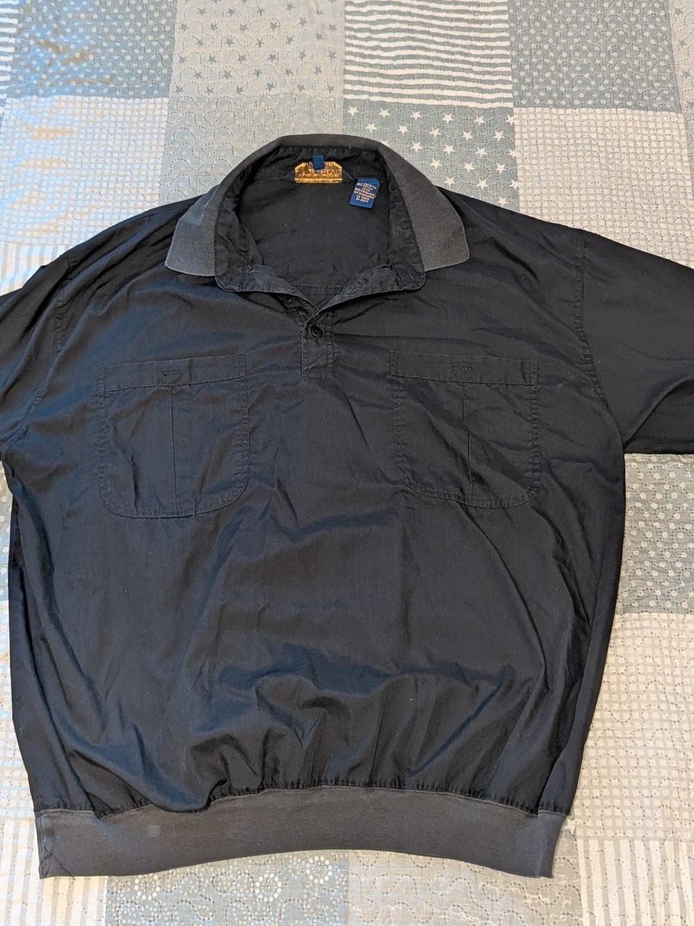 Vintage Style Edition George Richards Banded Bottom Short Sleeve Polo 1X